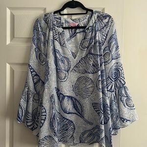 Lilly Pulitzer XL silk top